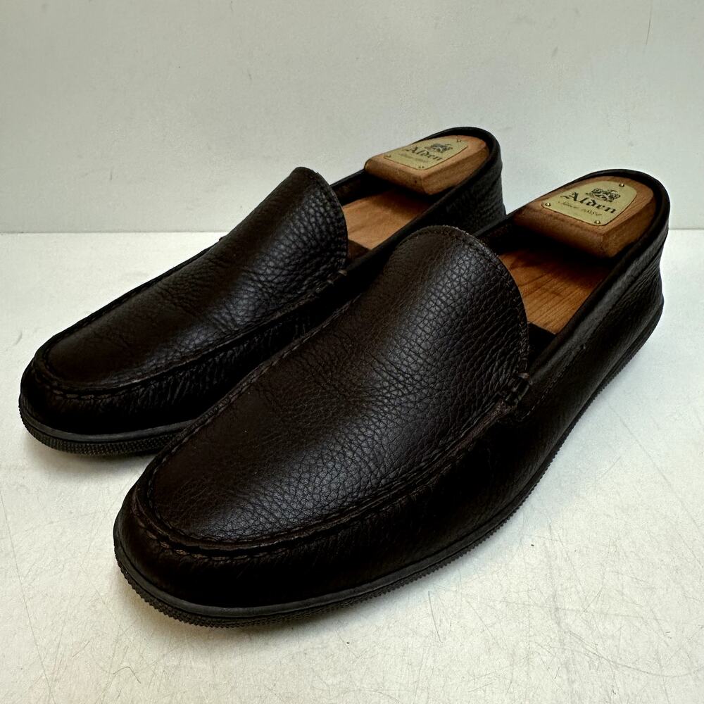 WORN TWICE Ralph Lauren Purple Label Driver Brown Pebbled Made in Italy 11.5 D